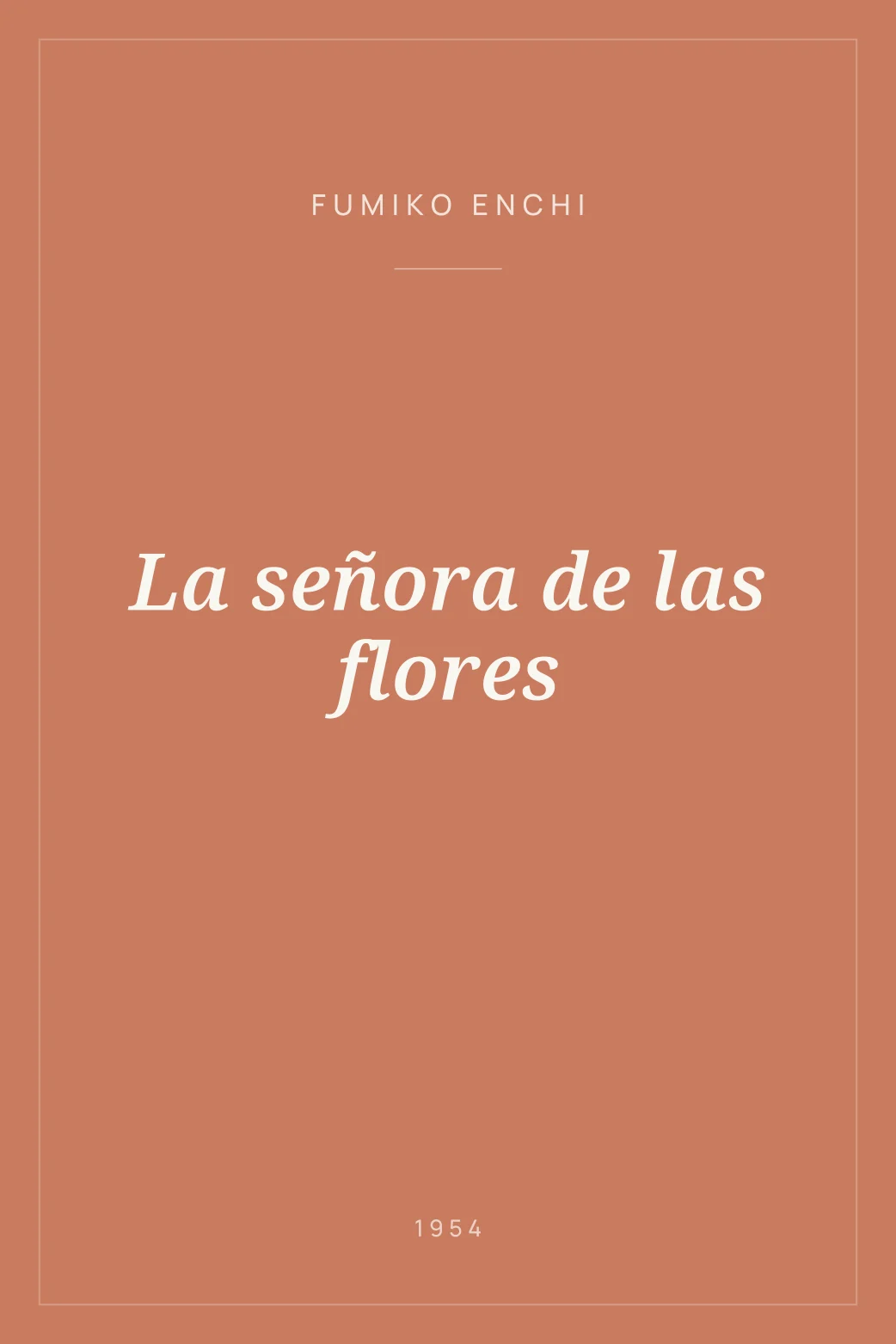 Portada de La señora de las flores