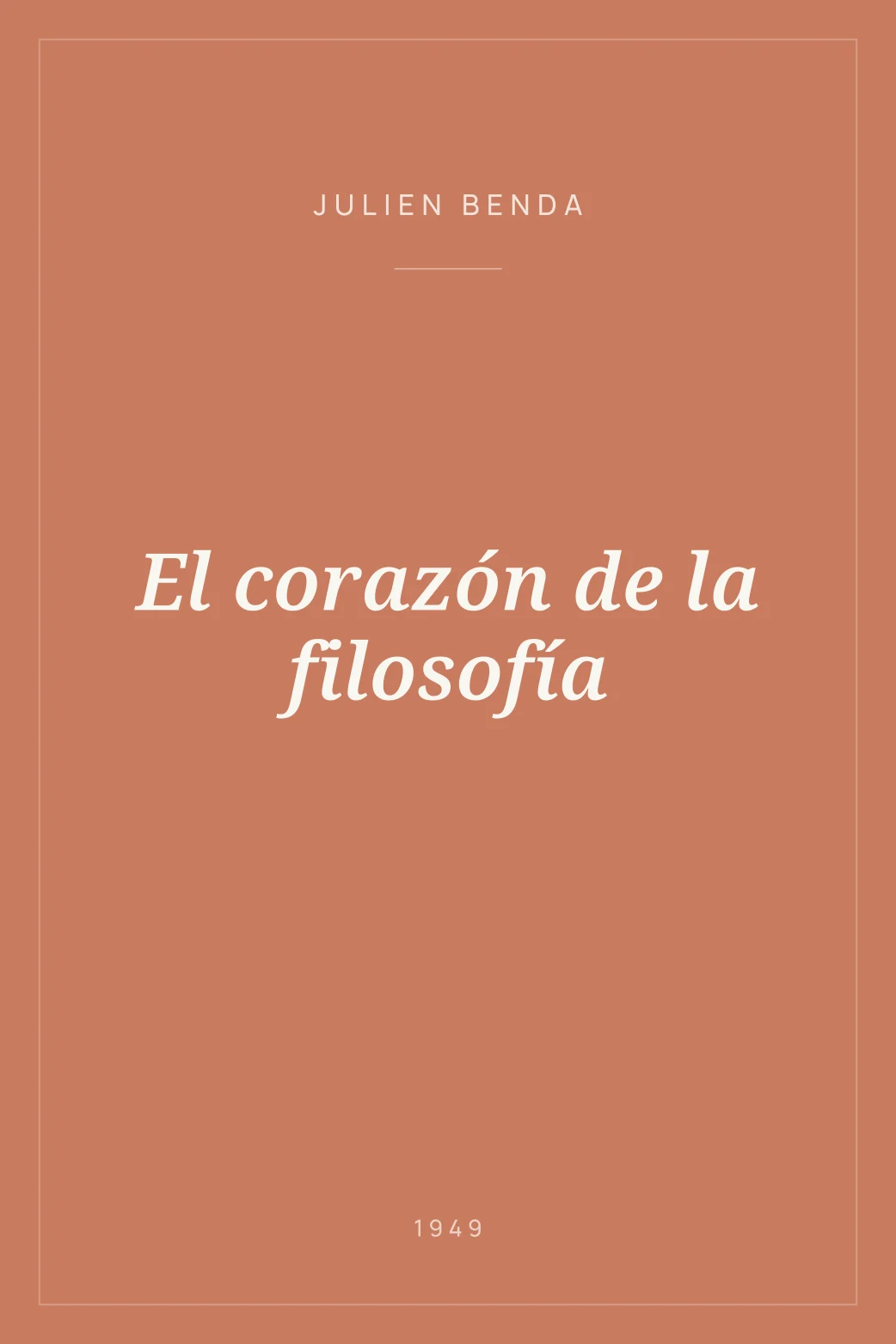 Portada de El corazón de la filosofía