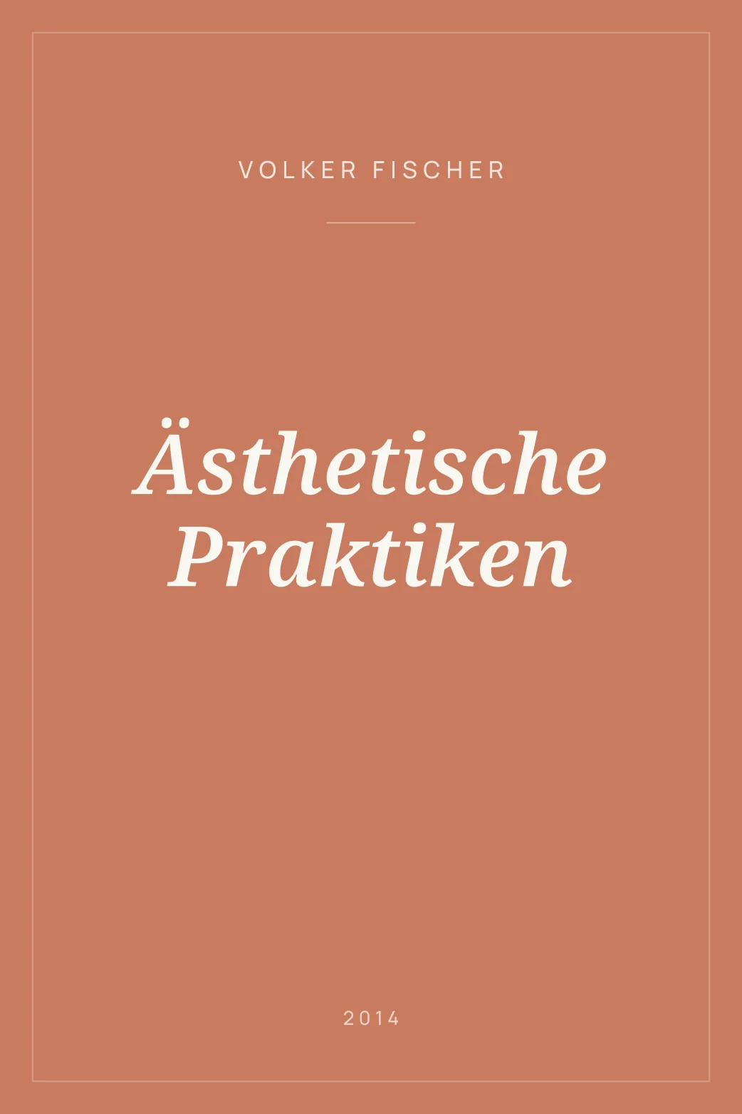 Portada de Ästhetische Praktiken