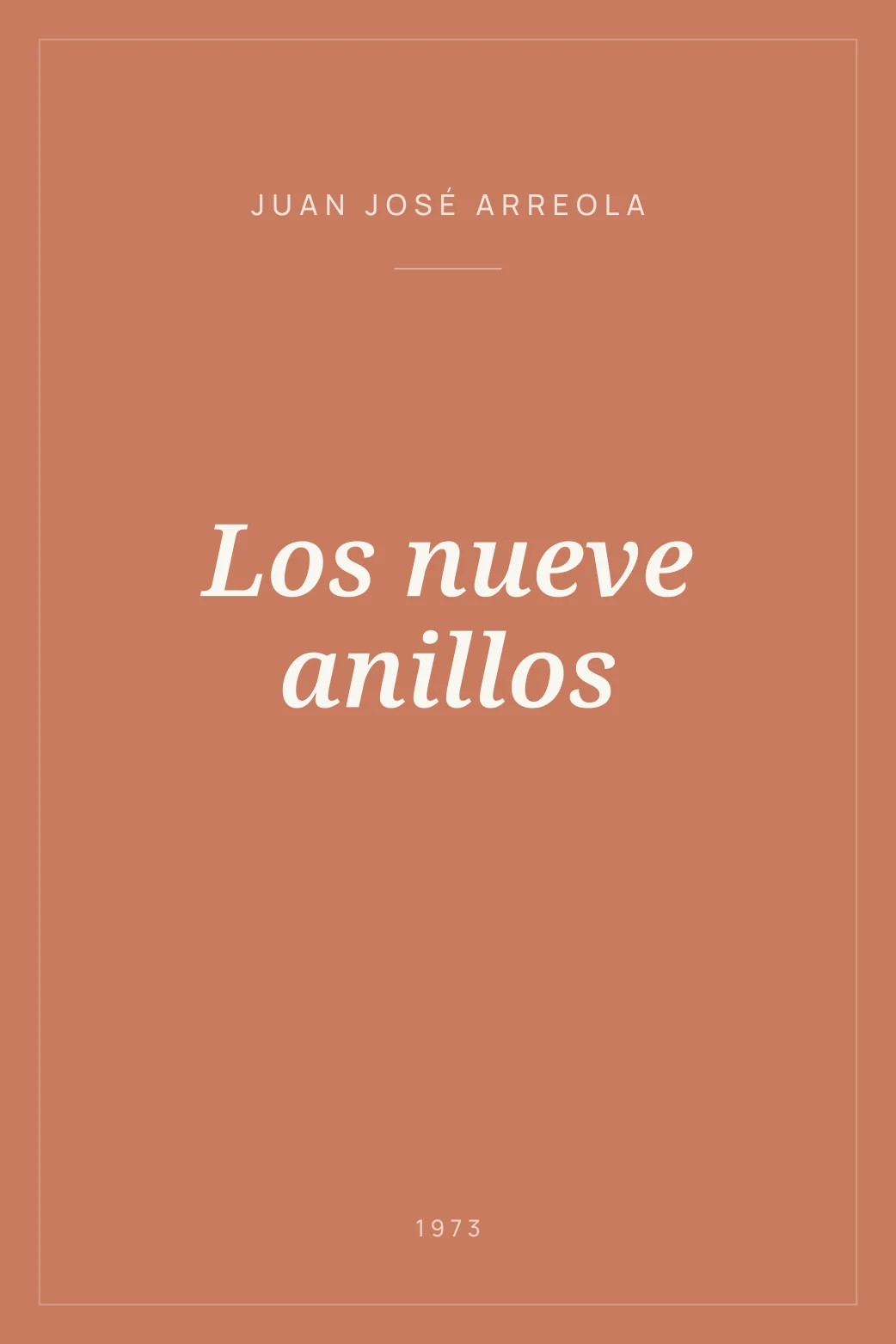 Portada de Los nueve anillos