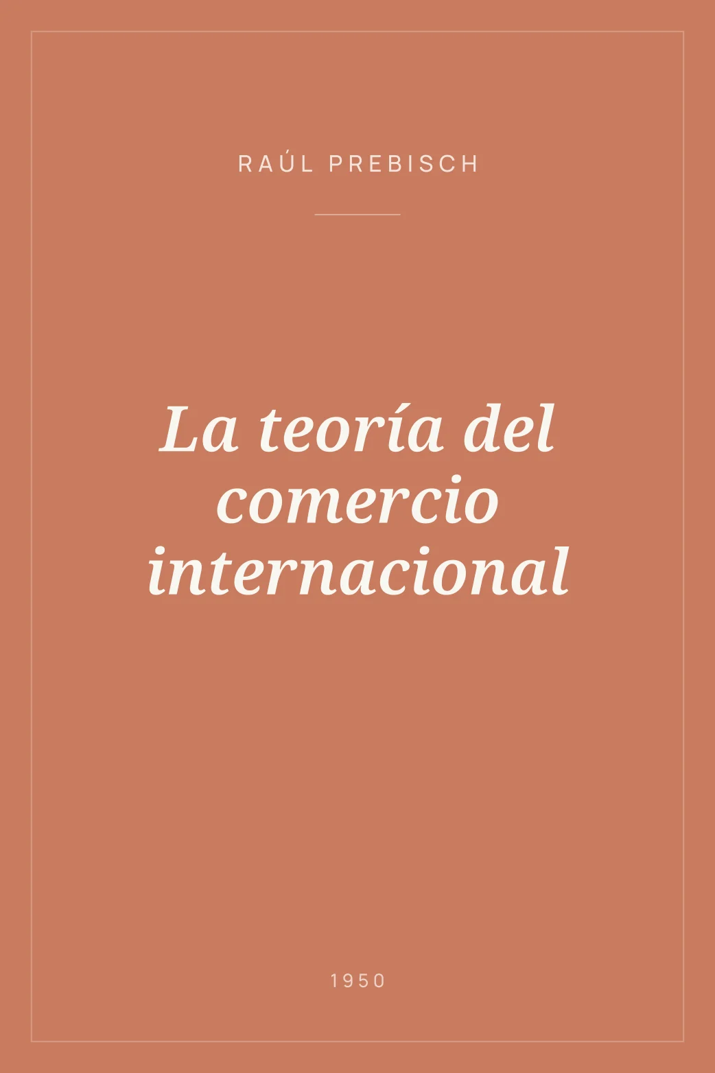 Portada de La teoría del comercio internacional