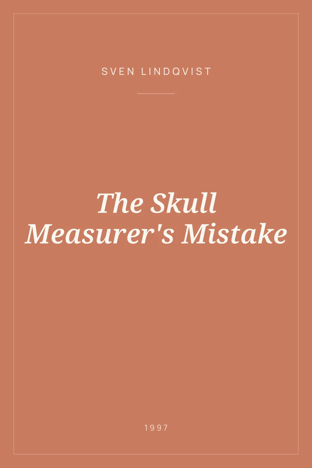 Portada de The Skull Measurer's Mistake