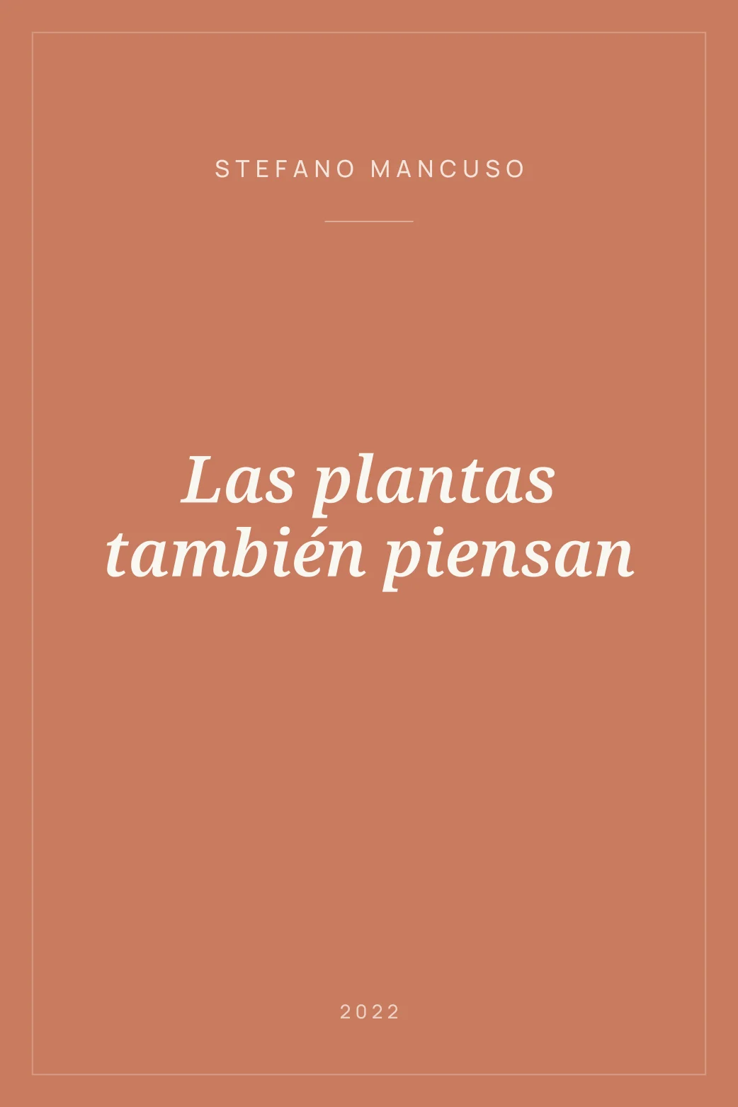 Portada de Las plantas también piensan