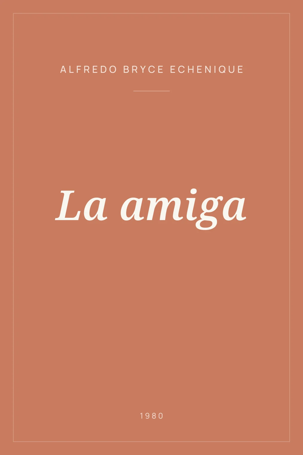 Portada de La amiga