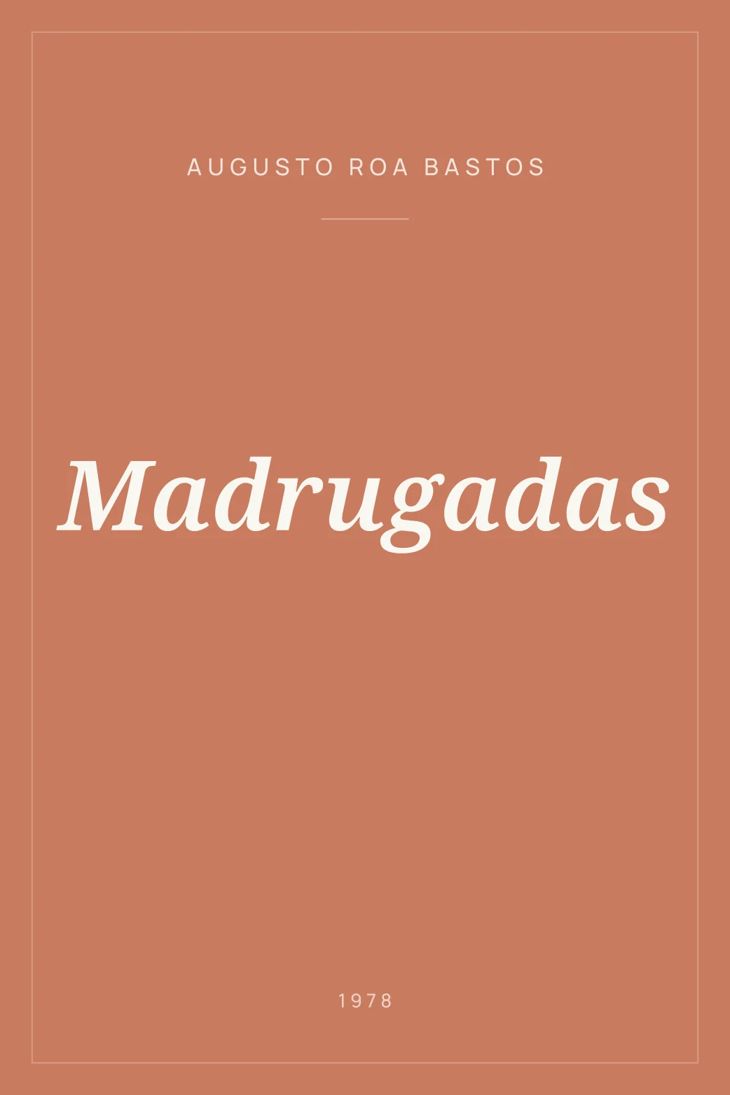 Portada de Madrugadas