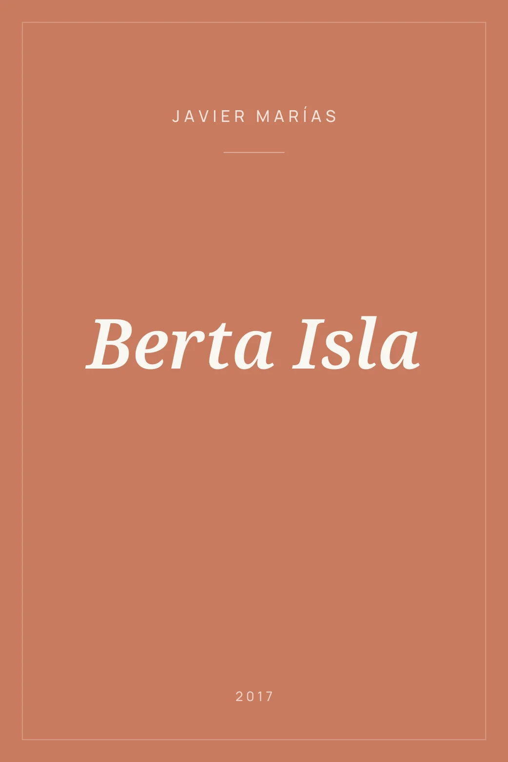 Portada de Berta Isla