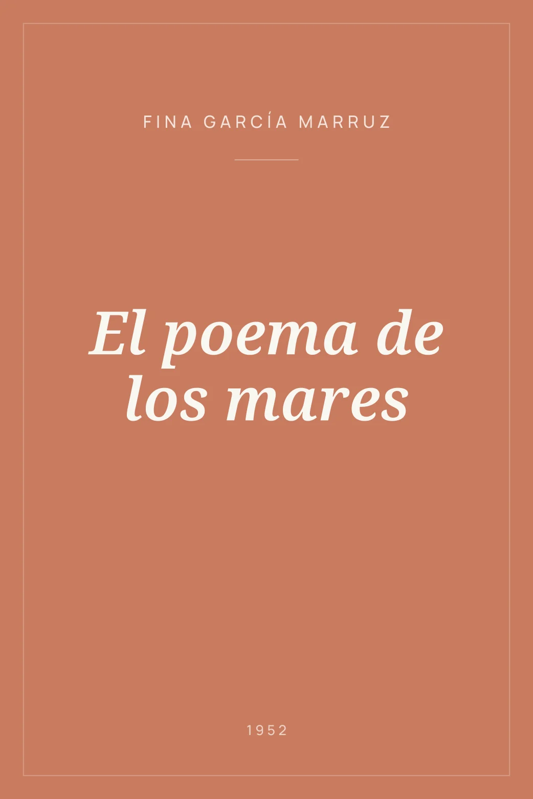 Portada de El poema de los mares