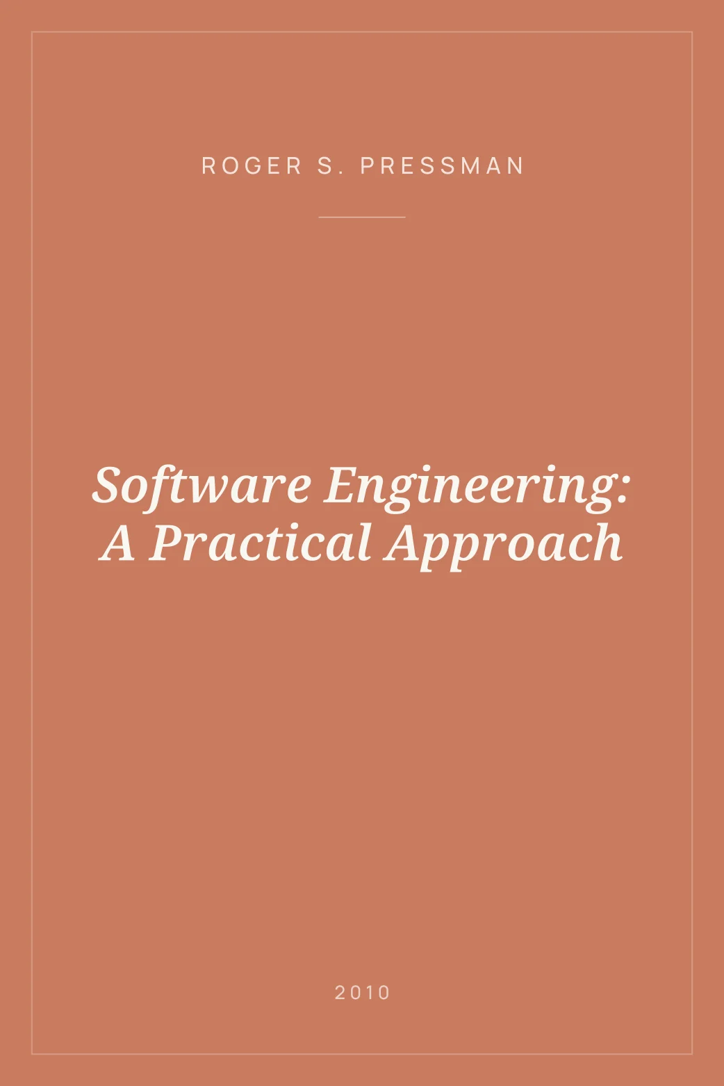 Portada de Software Engineering: A Practical Approach