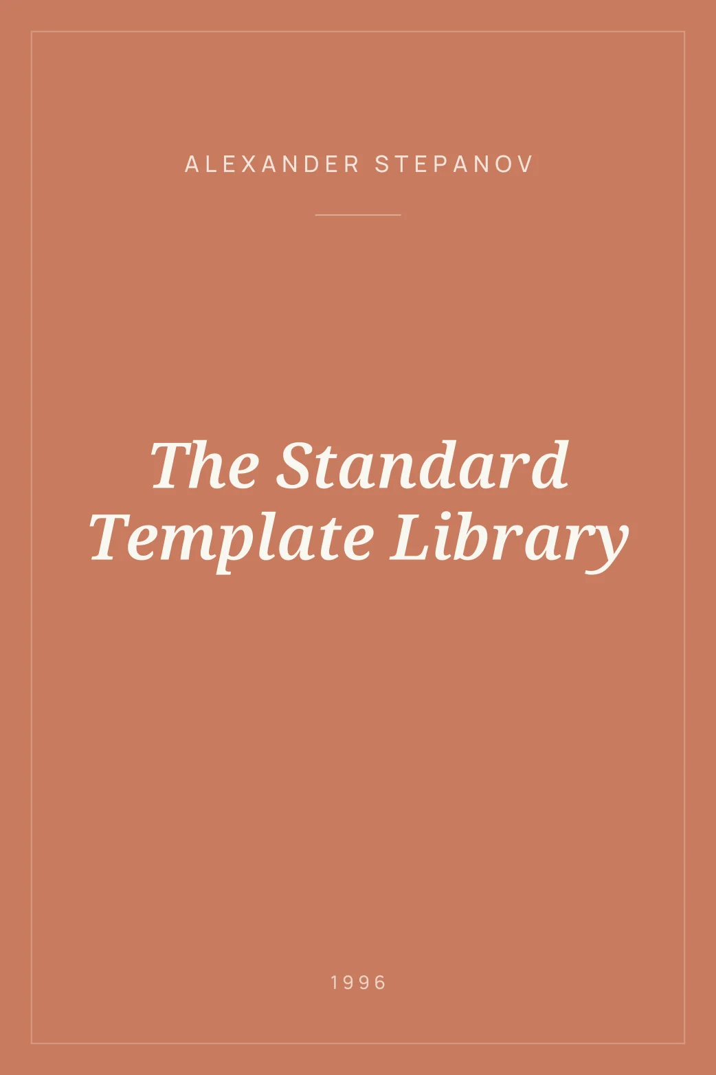 Portada de The Standard Template Library
