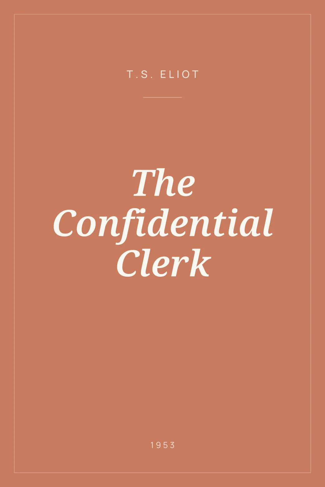 Portada de The Confidential Clerk