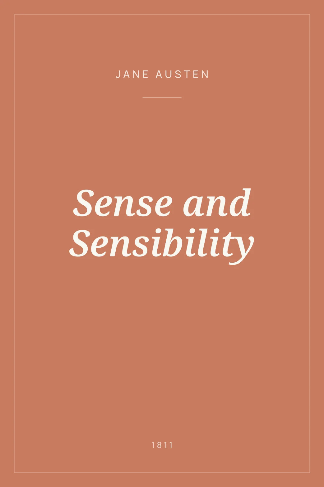 Portada de Sense and Sensibility