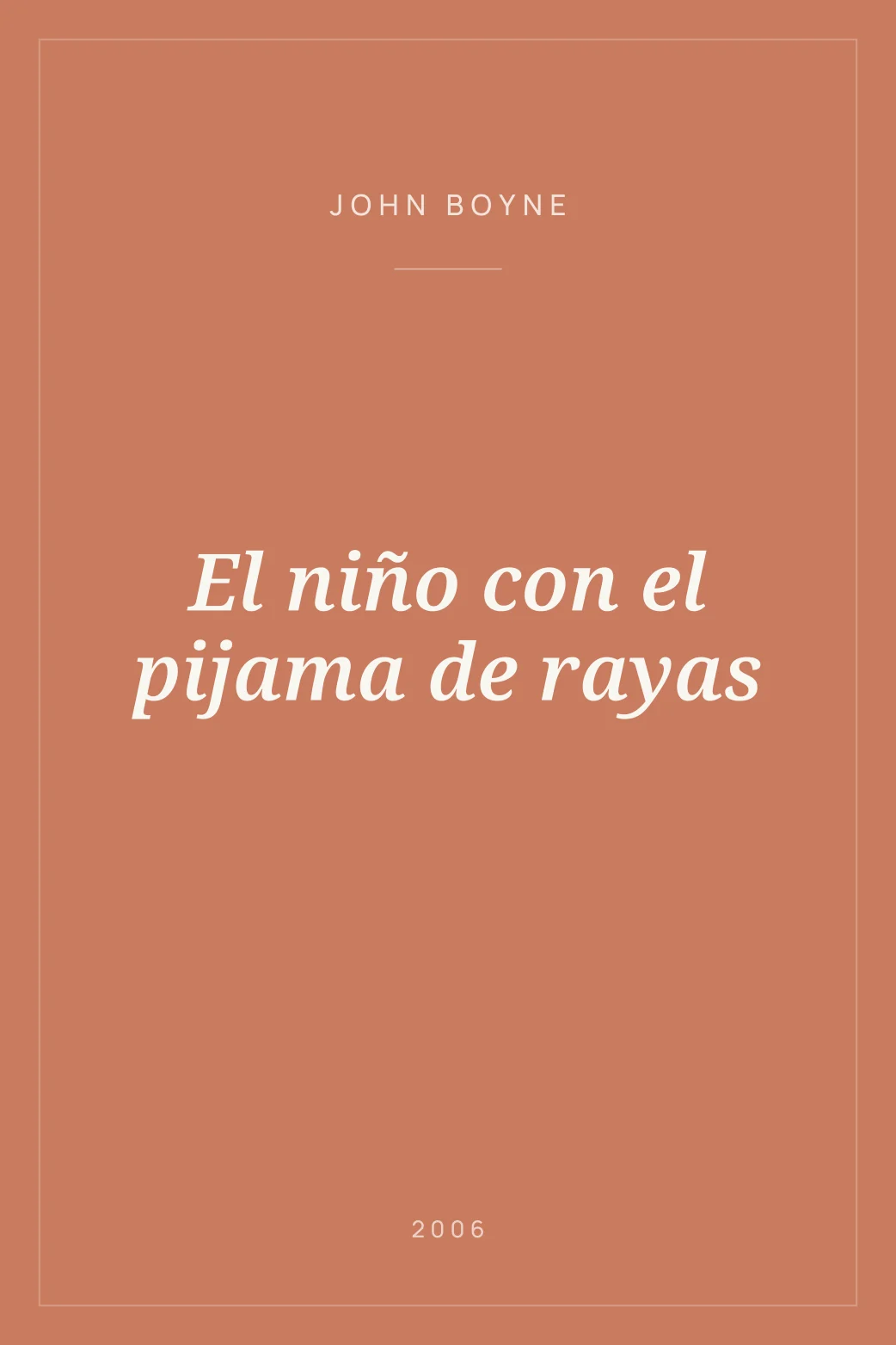 Portada de El niño con el pijama de rayas