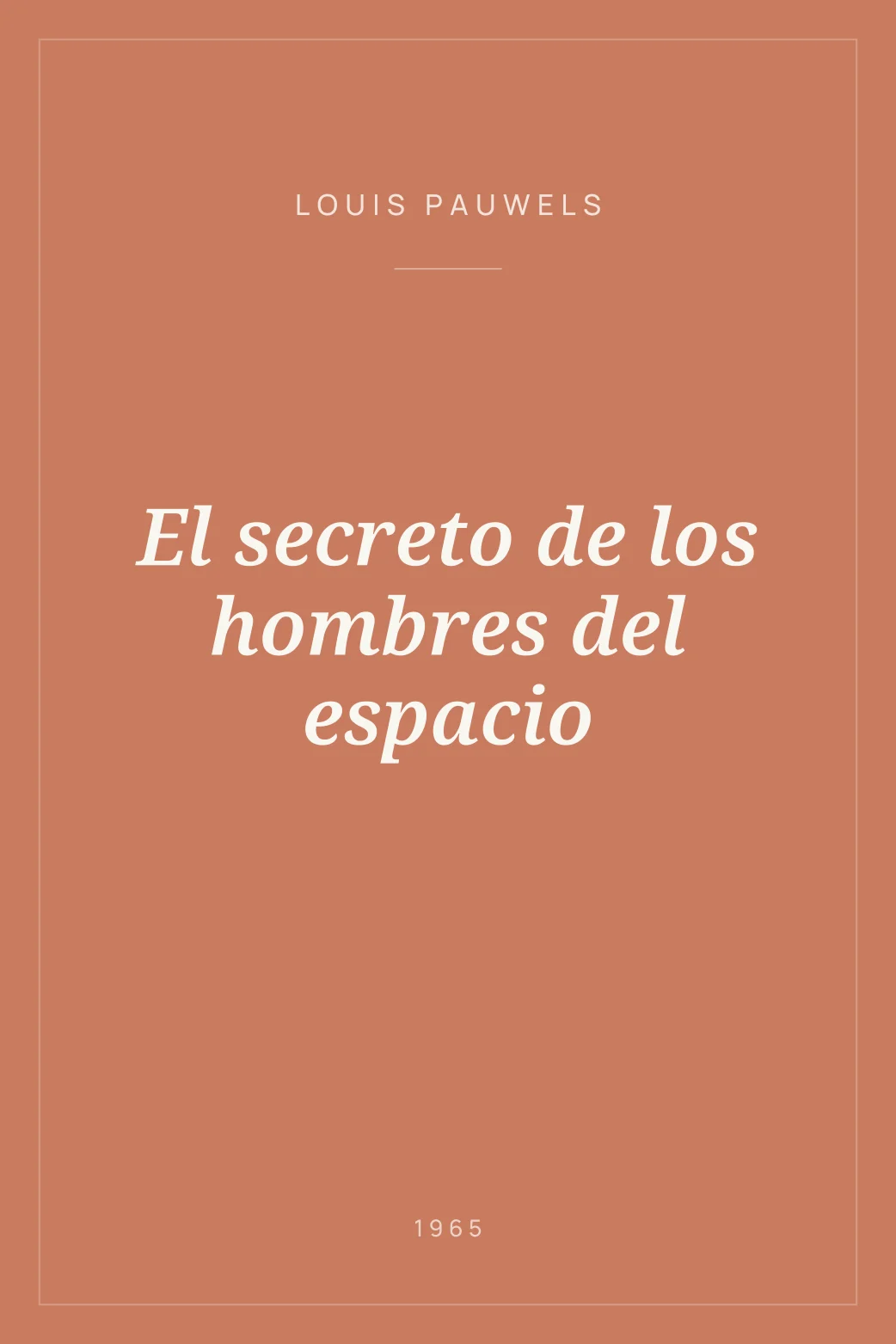 Portada de El secreto de los hombres del espacio
