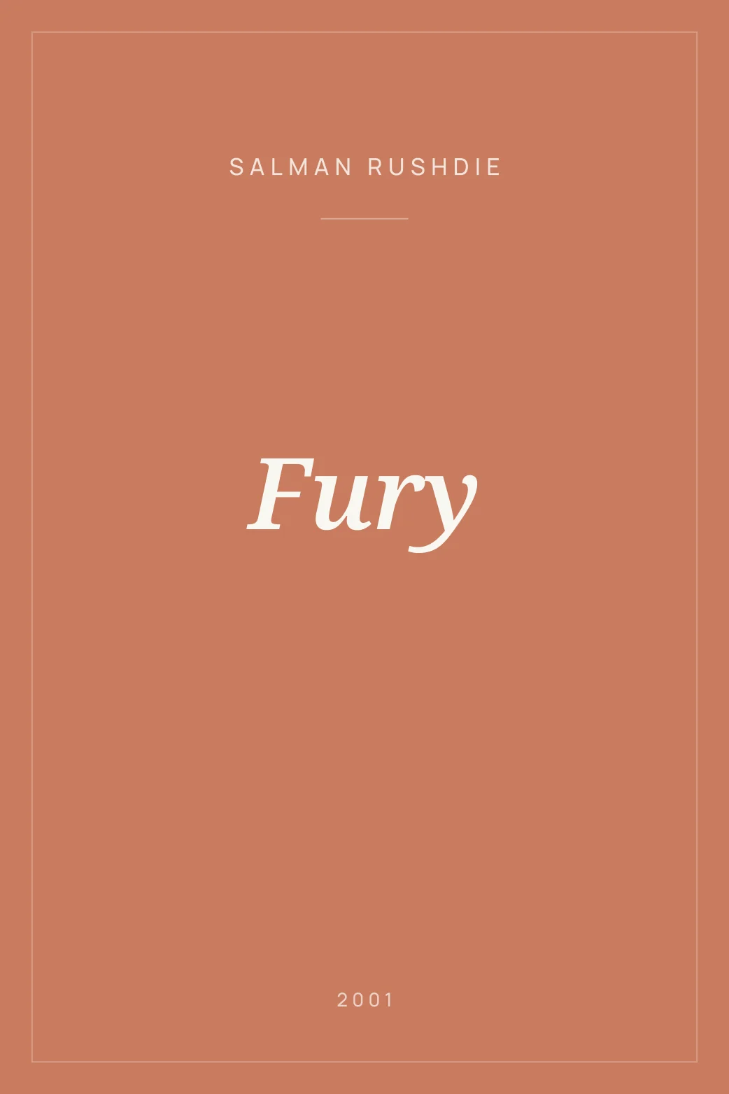 Portada de Fury