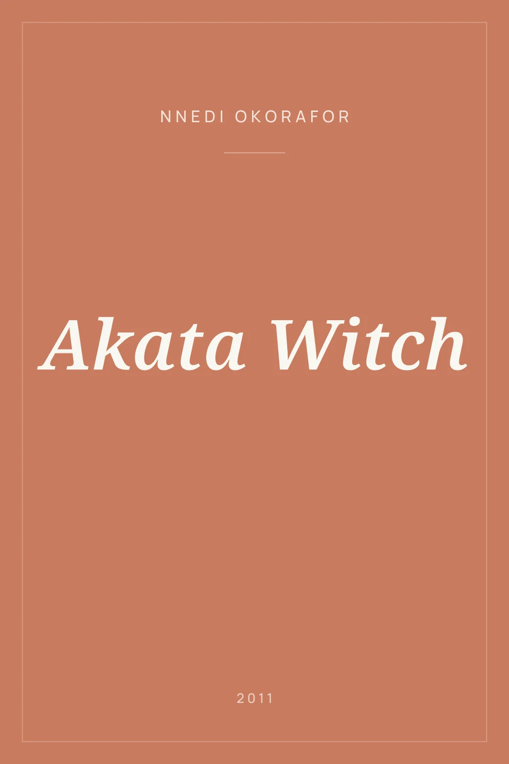 Portada de Akata Witch