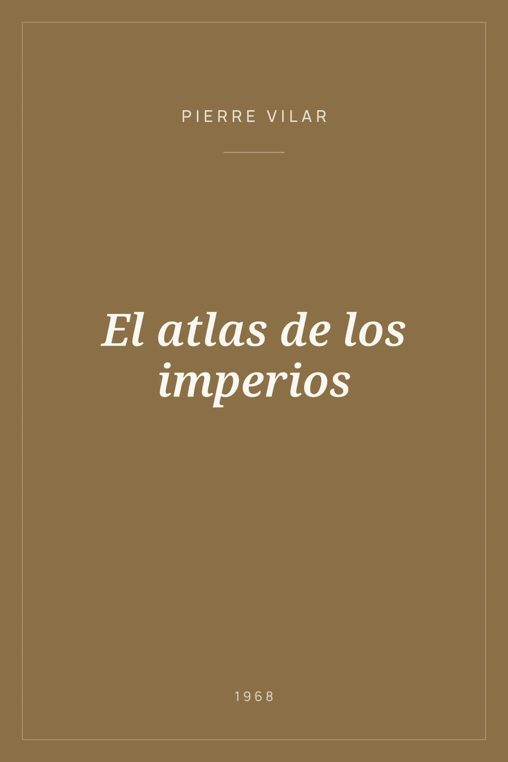 Portada de El atlas de los imperios