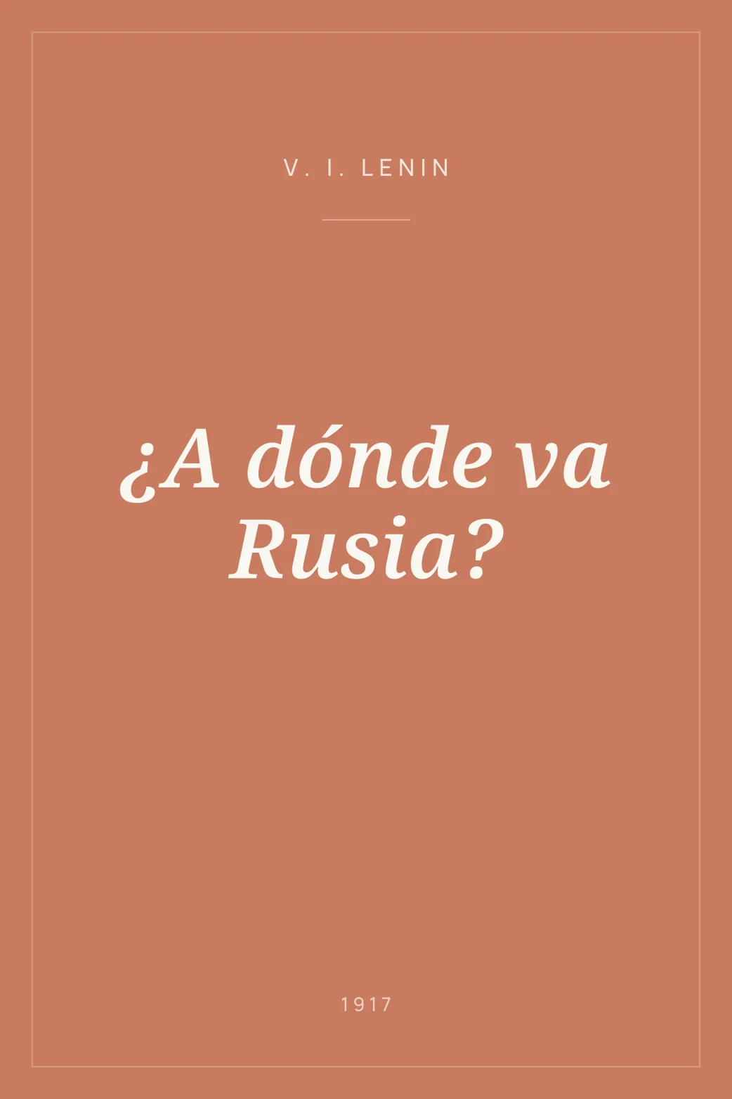 Portada de ¿A dónde va Rusia?