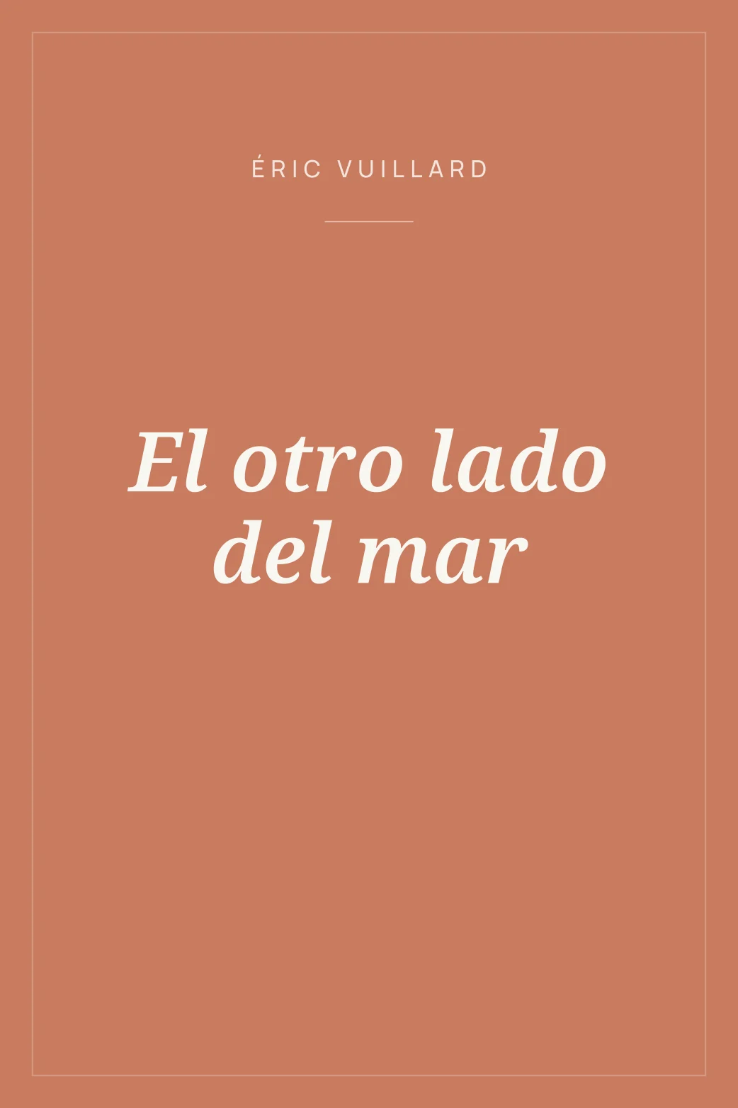 Portada de El otro lado del mar