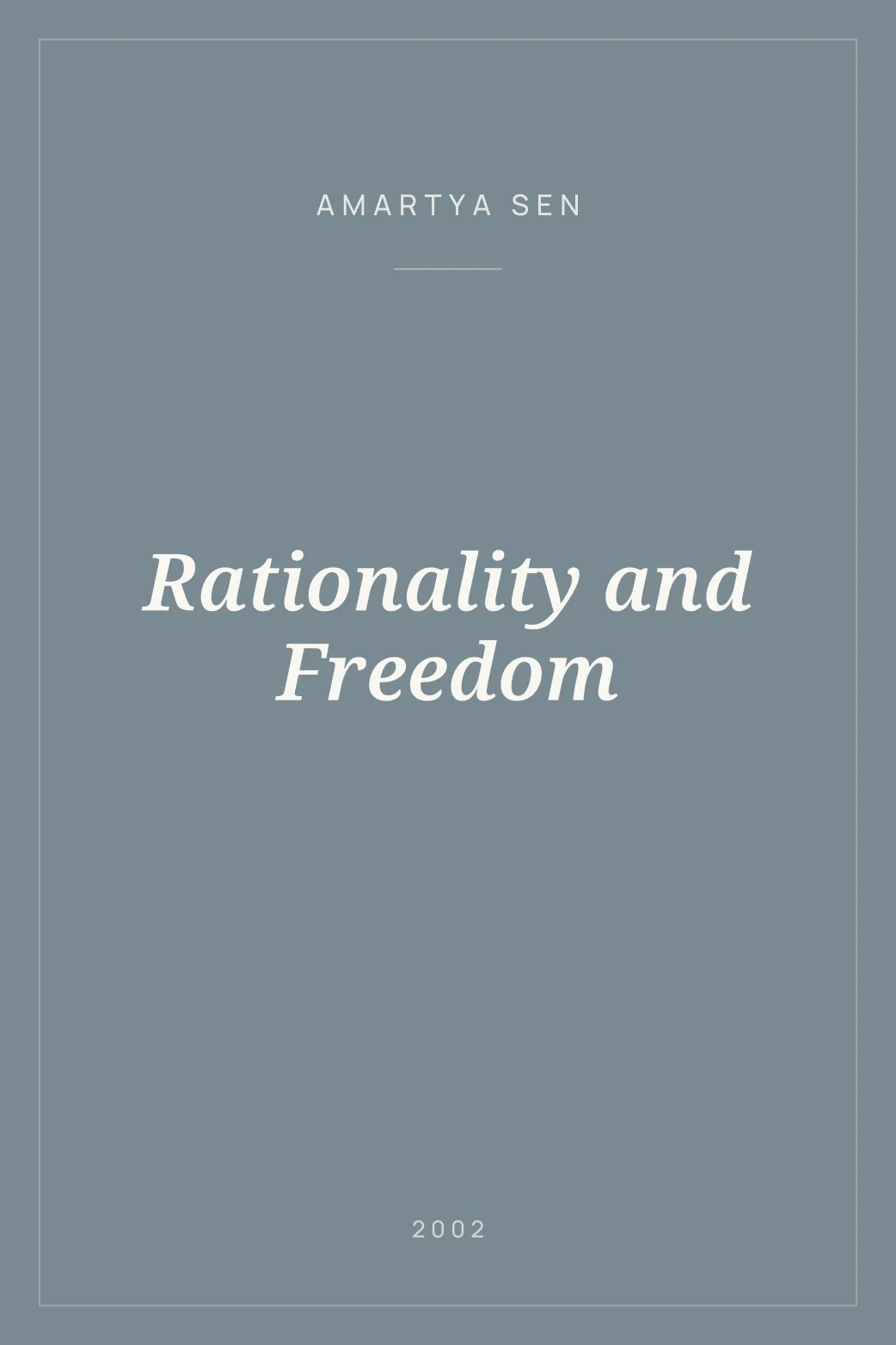Portada de Rationality and Freedom