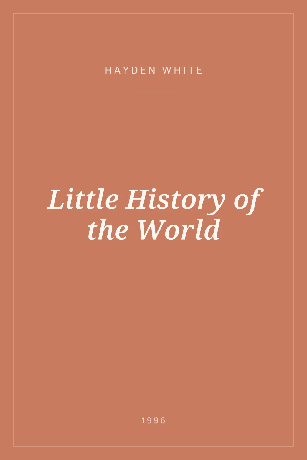 Portada de Little History of the World