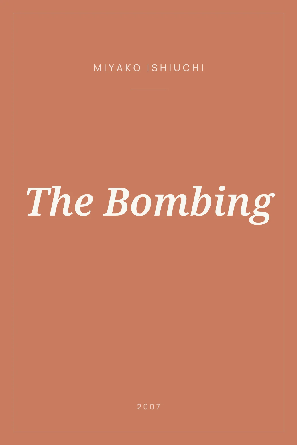 Portada de The Bombing