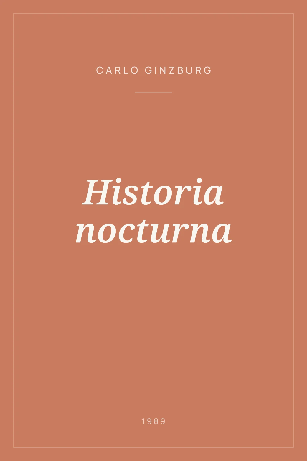 Portada de Historia nocturna