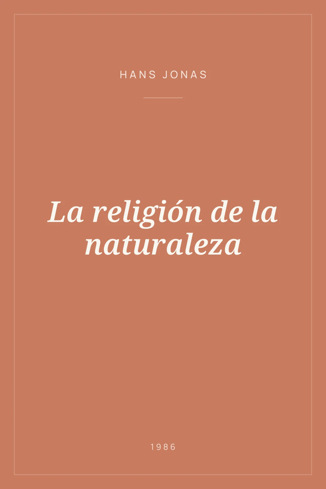 Portada de La religión de la naturaleza