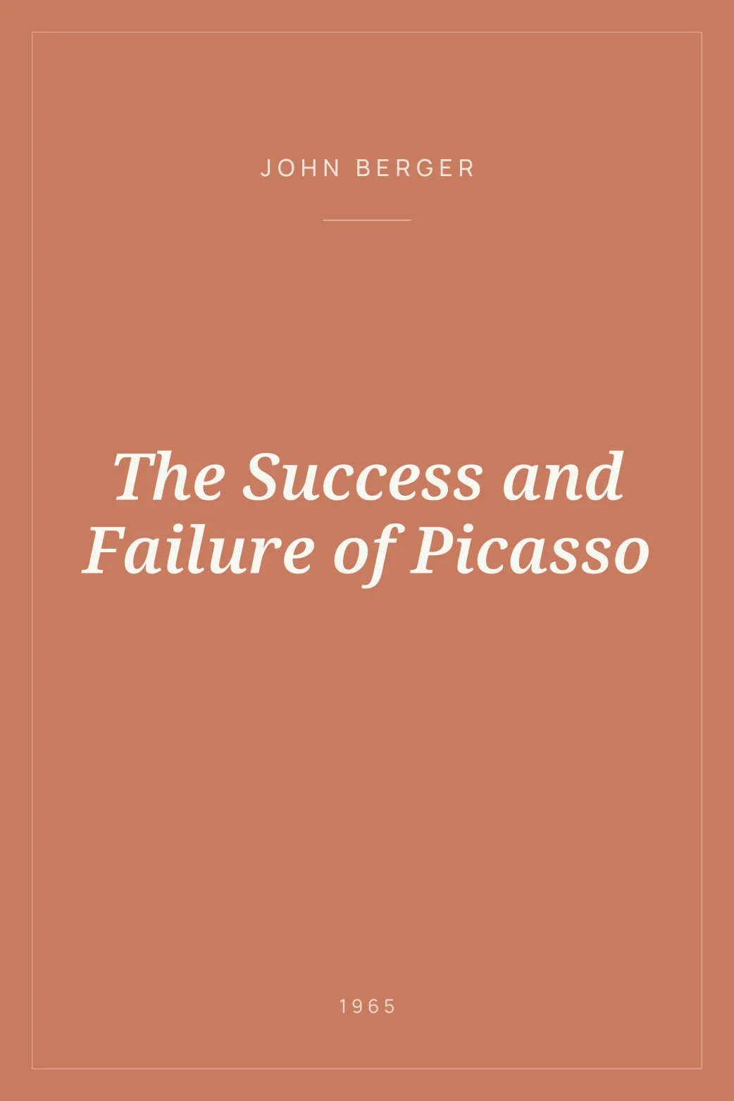 Portada de The Success and Failure of Picasso