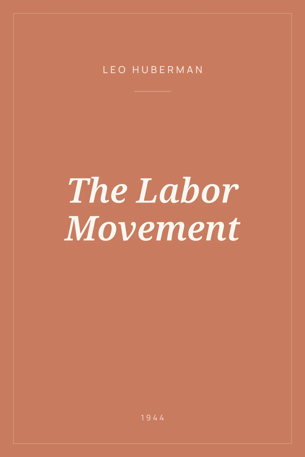 Portada de The Labor Movement