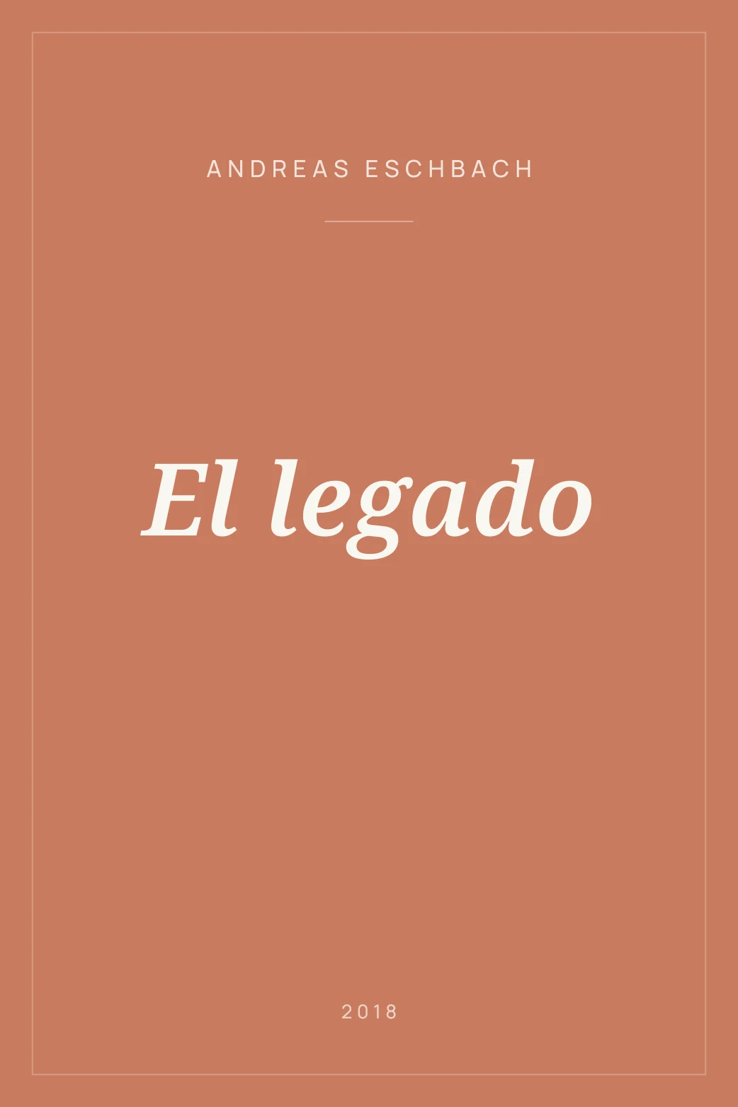 Portada de El legado