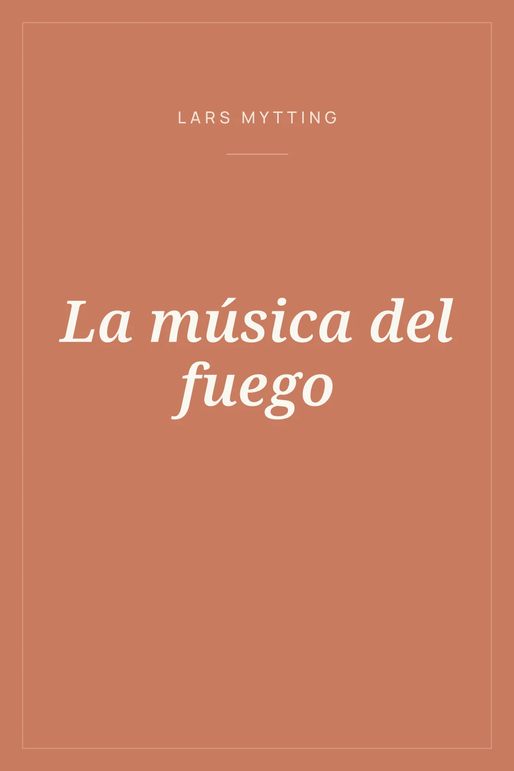 Portada de La música del fuego