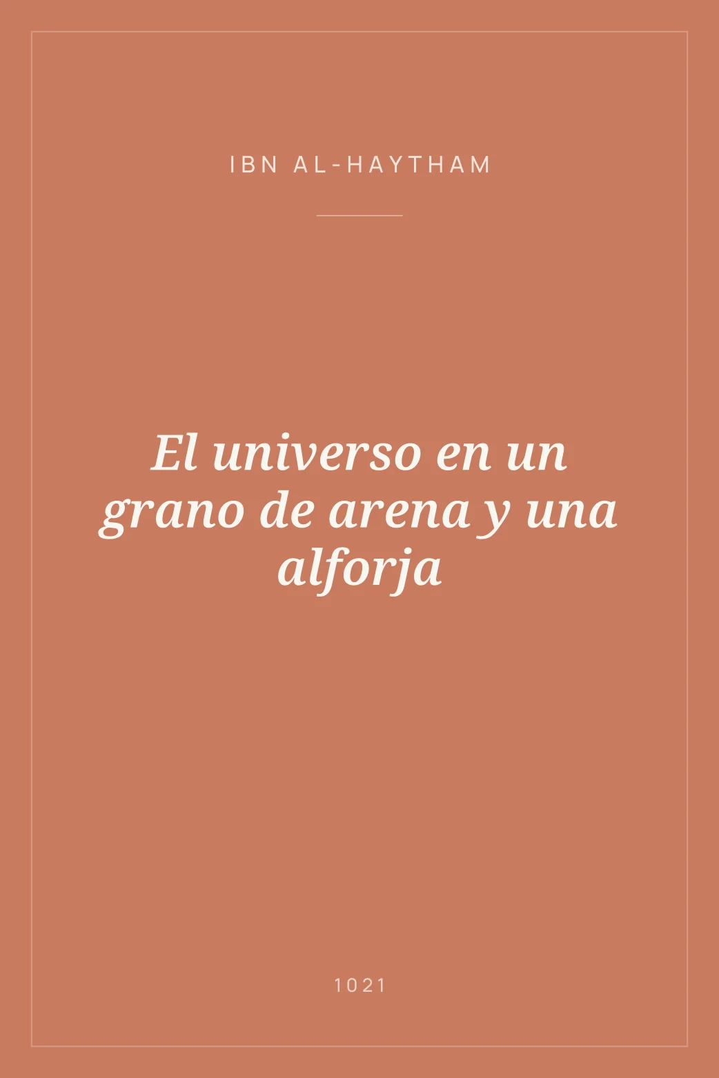 Portada de El universo en un grano de arena y una alforja