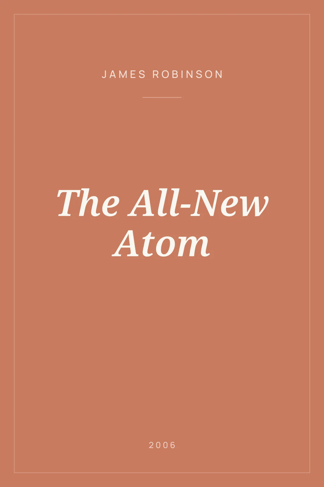 Portada de The All-New Atom