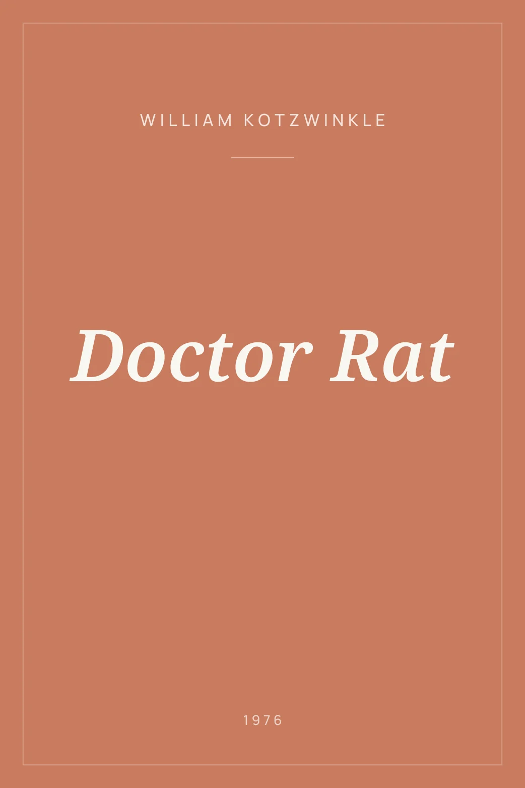 Portada de Doctor Rat