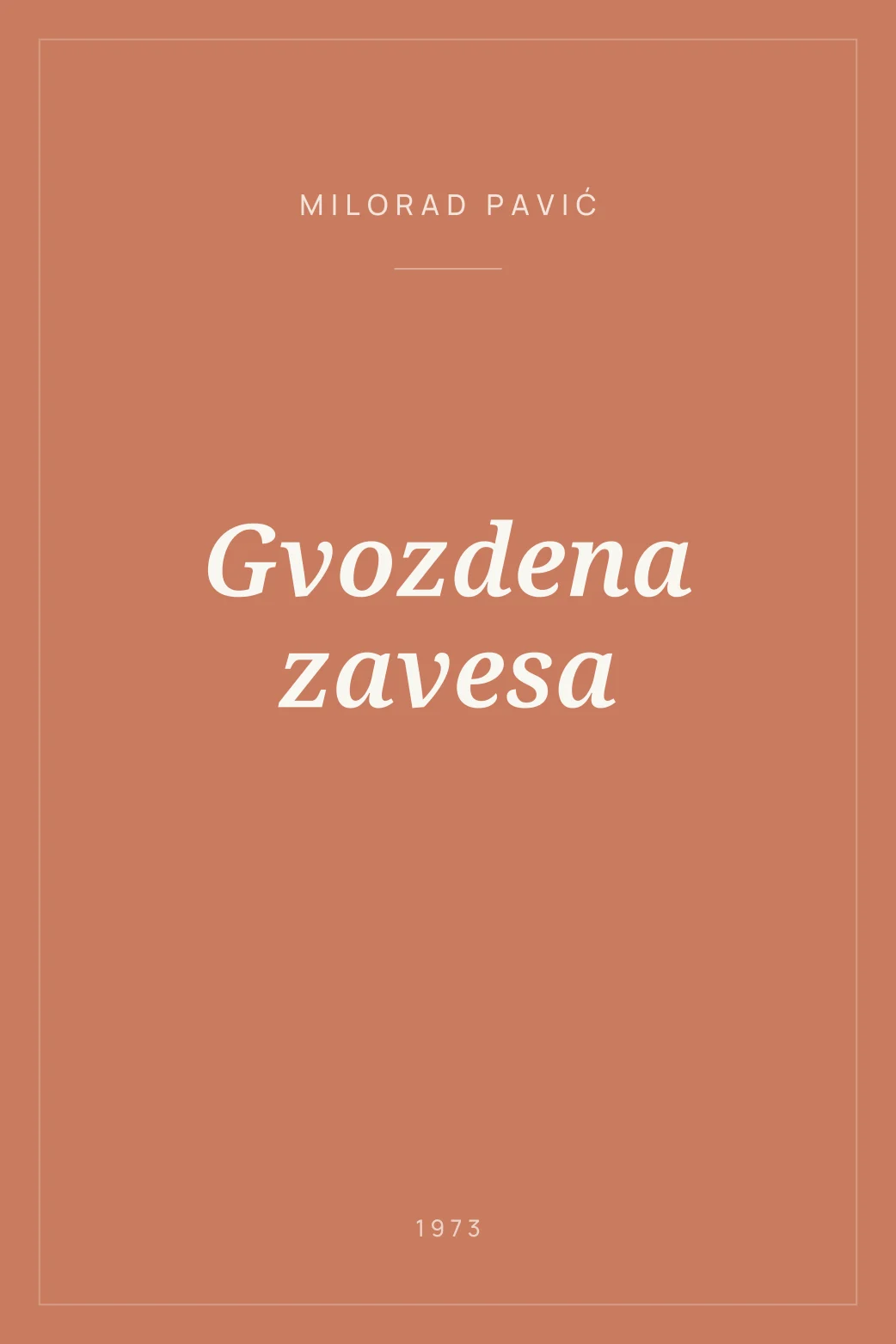Portada de Gvozdena zavesa