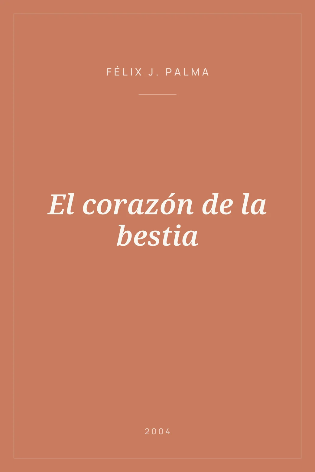 Portada de El corazón de la bestia