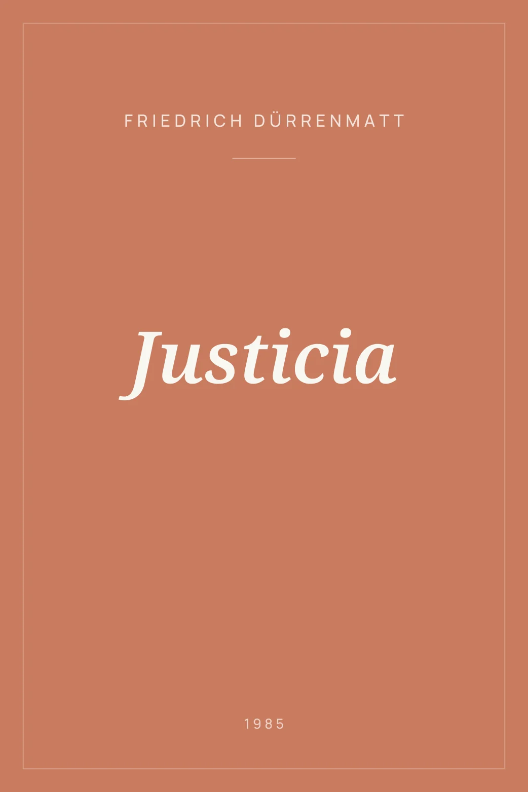 Portada de Justicia