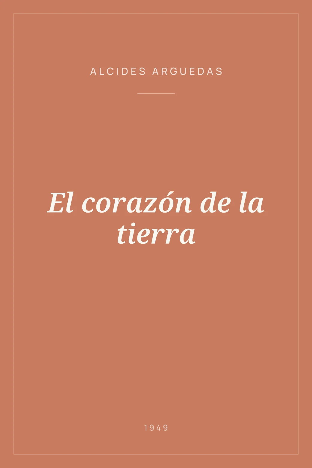 Portada de El corazón de la tierra