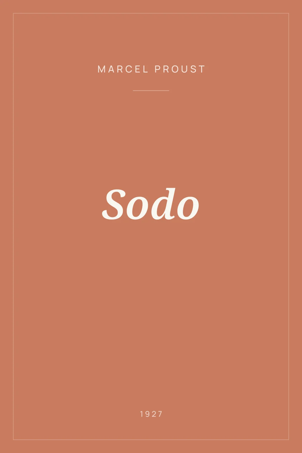 Portada de Sodo