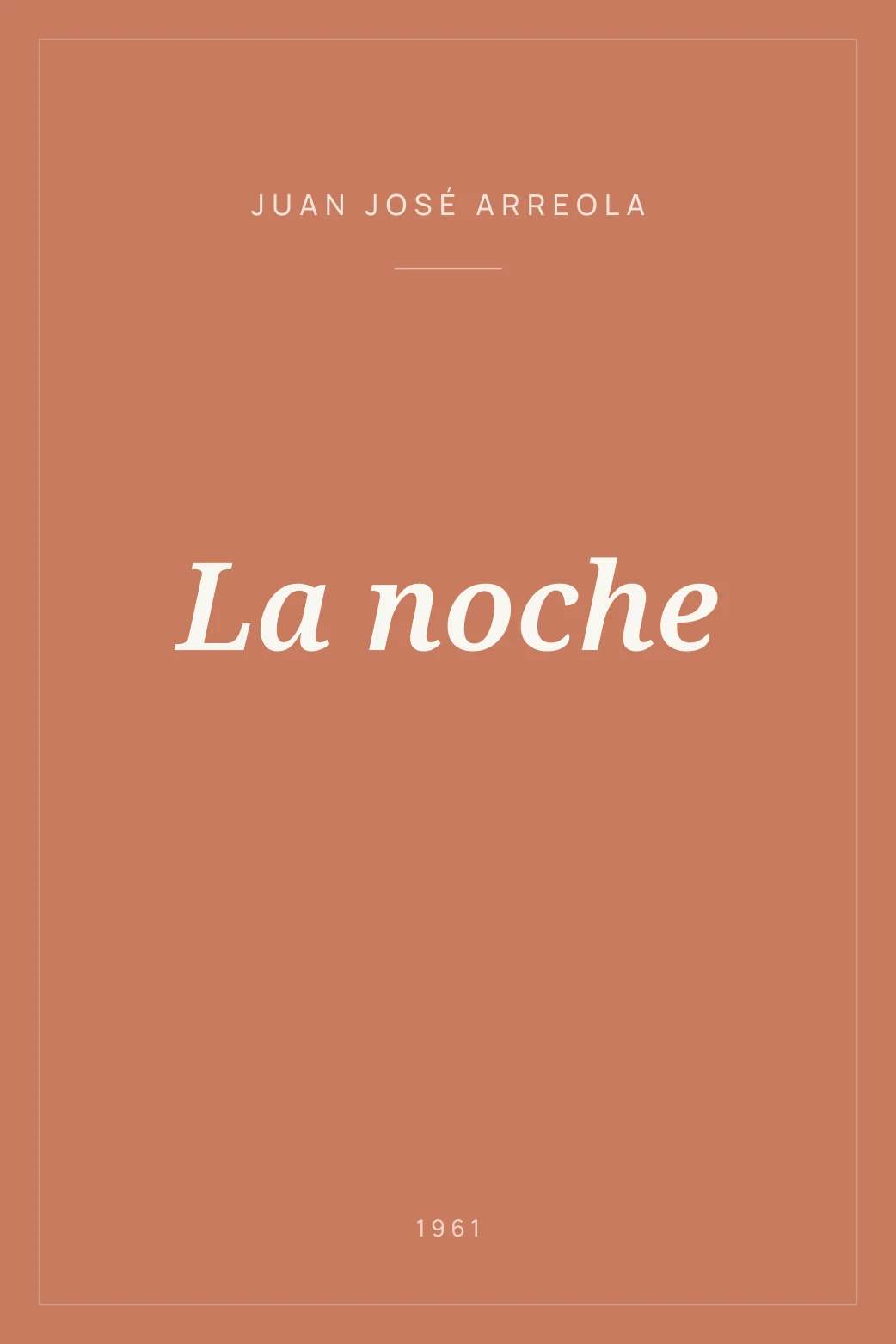 Portada de La noche