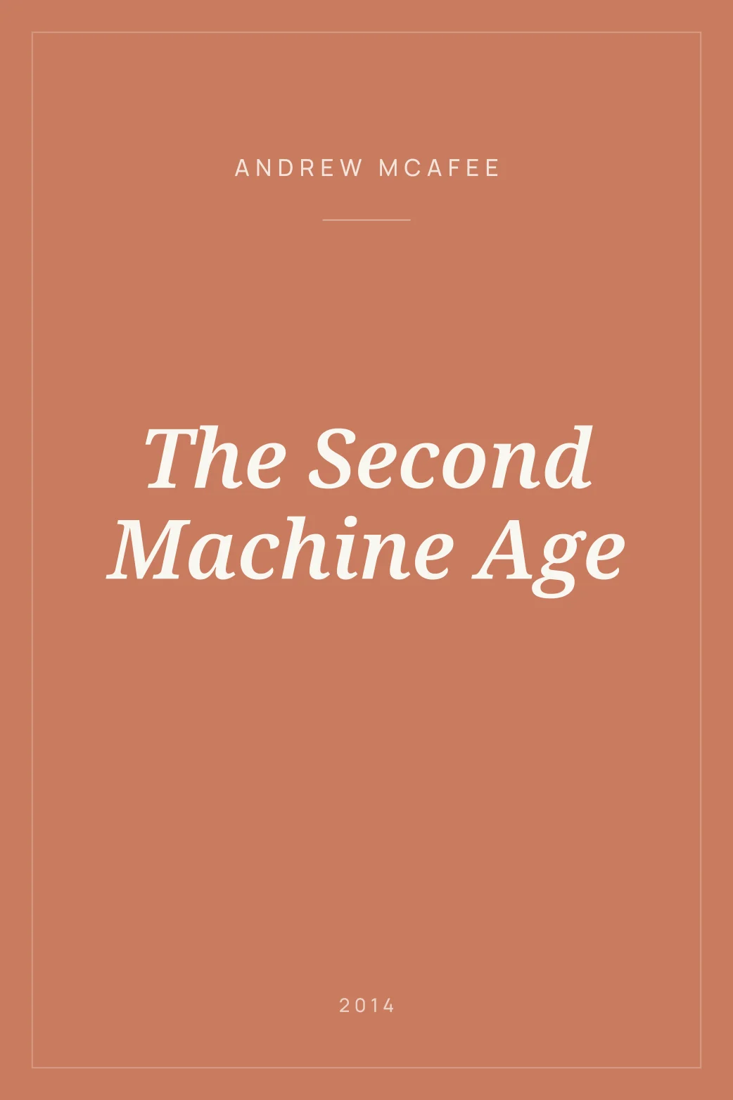 Portada de The Second Machine Age