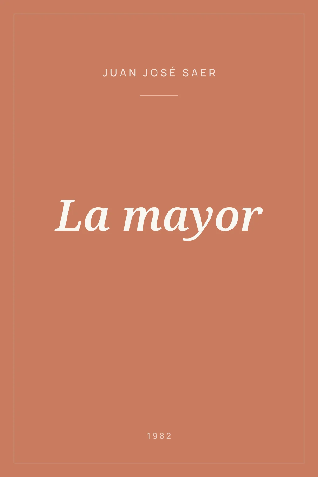 Portada de La mayor