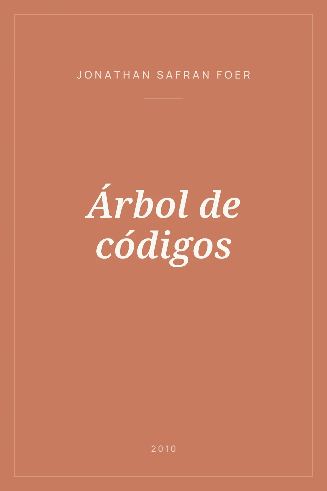 Portada de Árbol de códigos