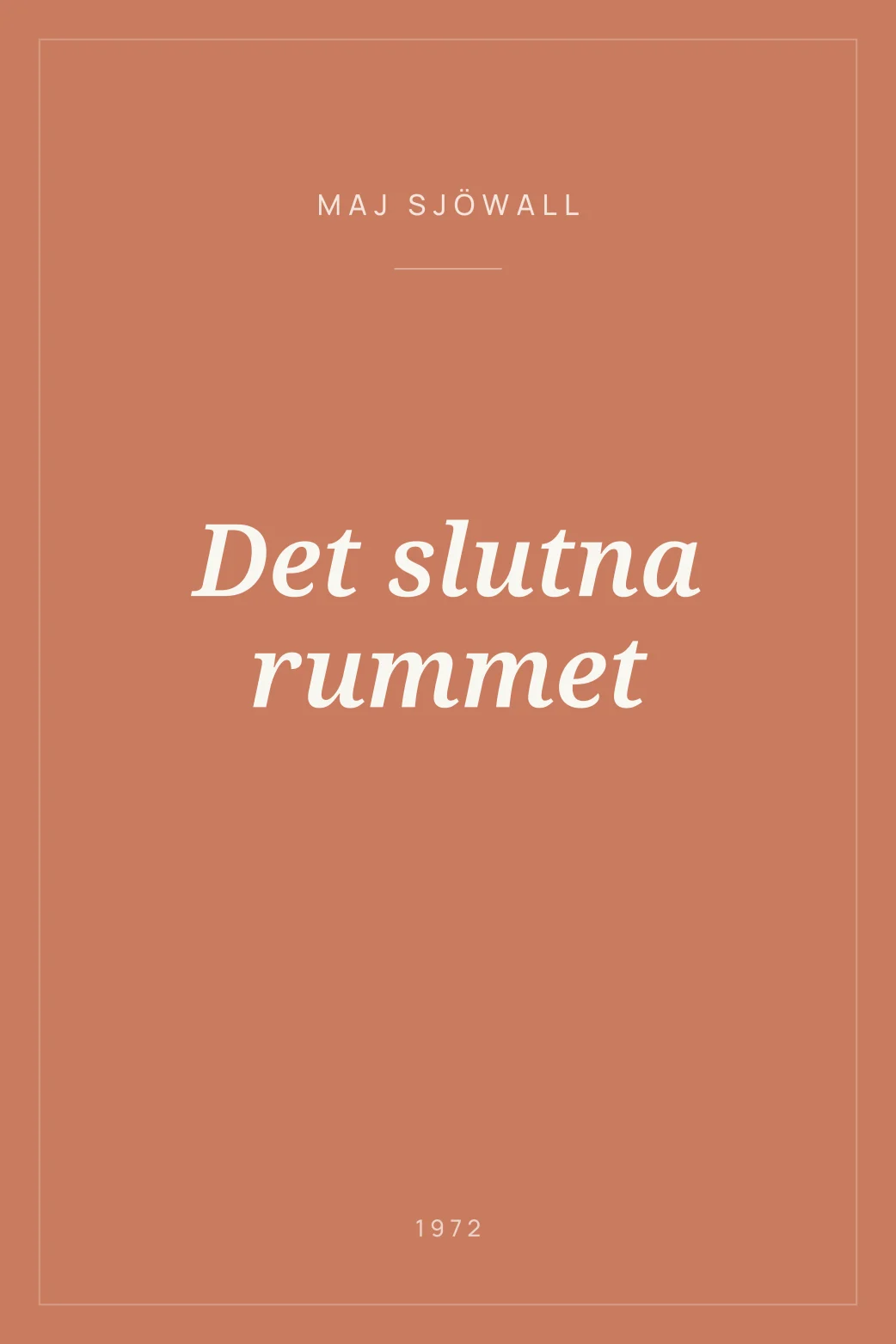 Portada de Det slutna rummet