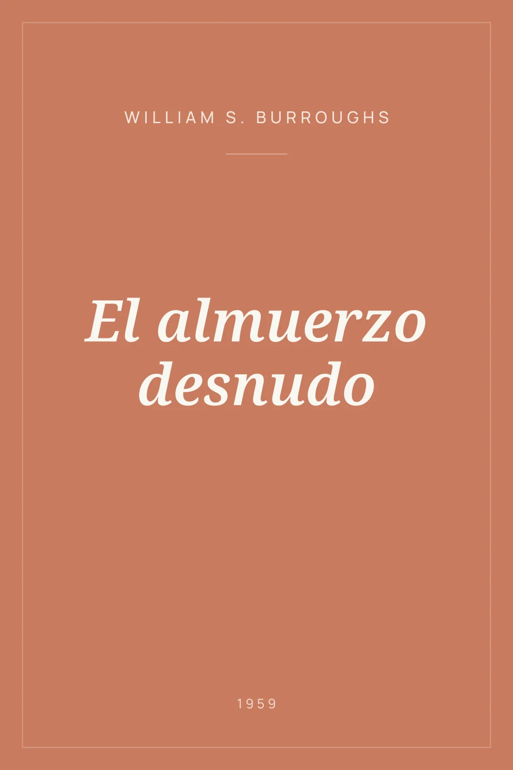 Portada de El almuerzo desnudo