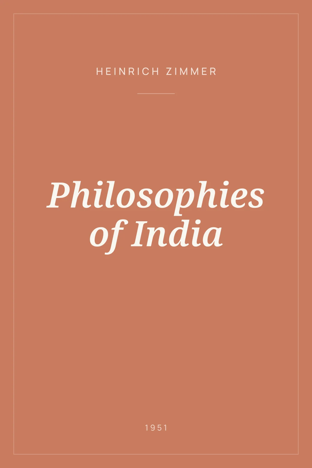 Portada de Philosophies of India