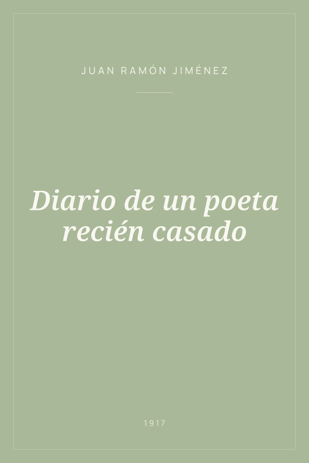 Portada de Diario de un poeta recién casado