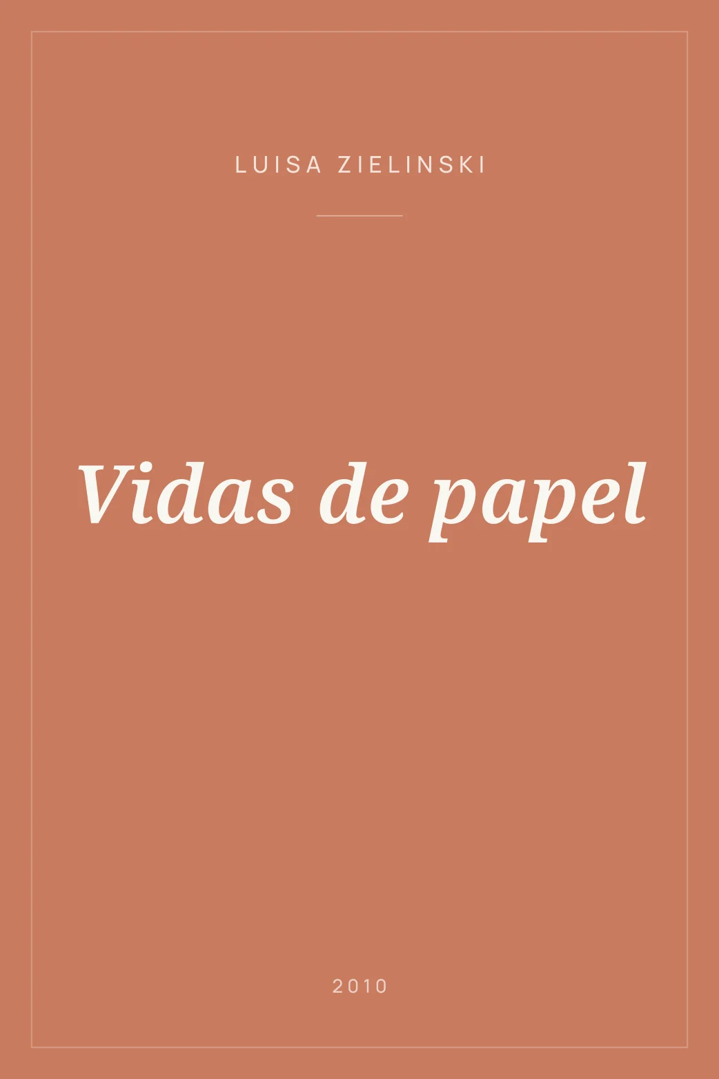 Portada de Vidas de papel