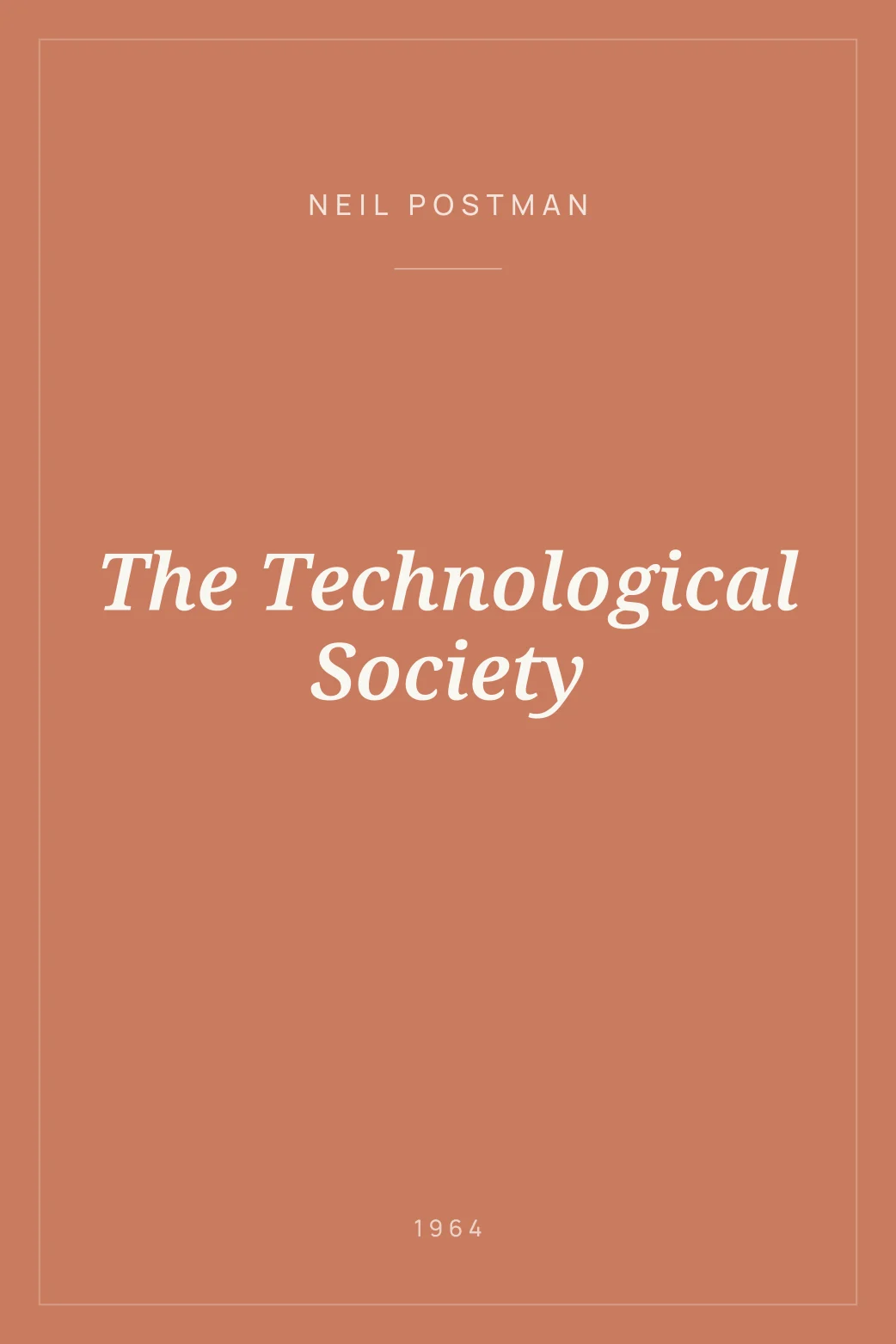Portada de The Technological Society