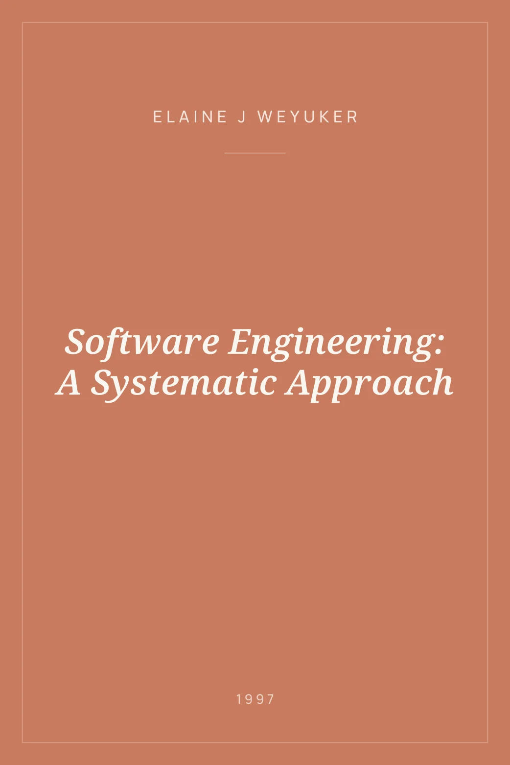Portada de Software Engineering: A Systematic Approach